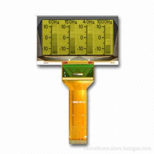 2.7-inch Display Module, 128 x 64 Dots, Yellow Display Color and Used in Industrial Control Equipmen